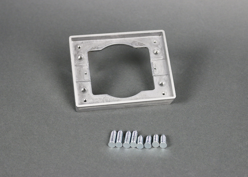 Product image for Wiremold 818TAL 1-Gang Tile Flange, Aluminum