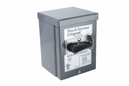 Product image for Pass & Seymour 7862R Manual Control Switch 2pole 60amp 600V in NEMA 3R Enclosure