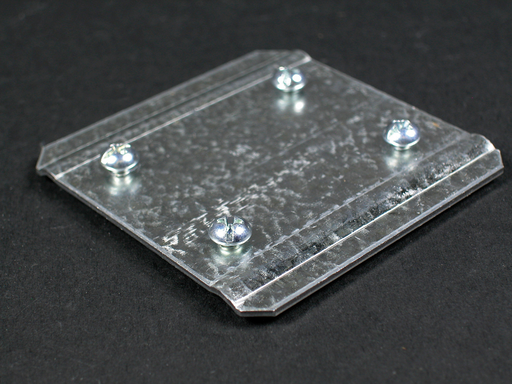 Product image for Wiremold AL3301 2-3/4 x 2-3/4" Satin Anodized Aluminum Galvanized Steel 1-Channel Raceway Base Coupling