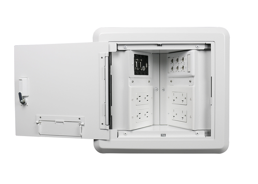 Product image for LCAN EHWB8-WH 8-GANG RECESSED HINGE