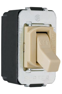Product image for Pass & Seymour ACD1-I Special Purpose Devices - Despard Toggle Switch Screw Terminal, Single Pole 15A 120/277V, Ivory