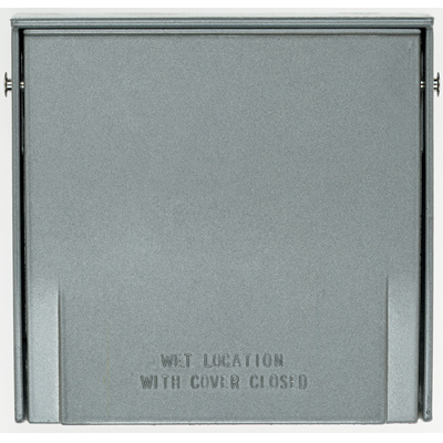 Product image for Pass & Seymour 3797 4.56 x 1.2 x 4.5 Inch 1-Gang Die-Cast Aluminum Weatherproof Box Cover