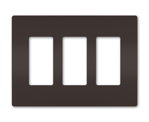Product image for Pass & Seymour RWP263 3Gang Screwless Wall Plate, Radiant® - Brown