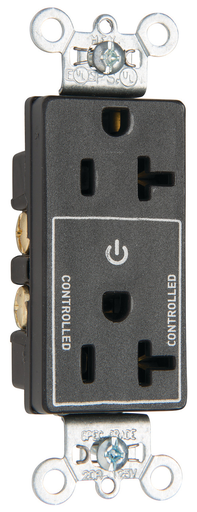 Product image for P&S TR26362CHBK PLUG LOAD DECO 20A