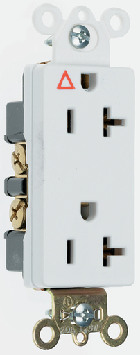 Product image for Pass & Seymour IG26262-BK Isolated Ground Heavy-Duty Decorator Spec Grade Duplex Receptacle, Back & Side Wire, 15A 125V - Black