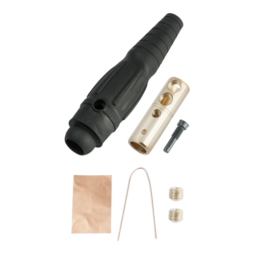 Product image for Pass & Seymour PLS1820-FBK Female Cam Device, Plug, 400A 600V, Cable Size #2 - #2/0 - Black