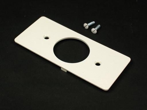 Product image for Wiremold 5507T2 Non-Metallic Single Receptacle Ivory Faceplate