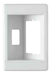 Pass & Seymour TV1W-W 1-Gang White Multimedia Recessed TV Box Frame
