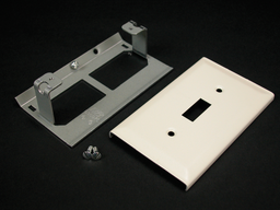 WALK G3040CE STL SINGLE POLE SWITCH PLATE GRAY