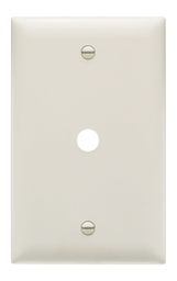 Pass & Seymour TP11-LA 1-Gang 1-Telephone/Cable Outlet Light Almond Nylon Standard Unbreakable Communication Wallplate
