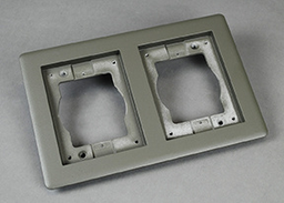 WALK 827TCAL-GY 2-GANG CARPET & TILE FLANGE GY