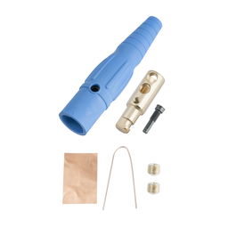 Pass & Seymour PS40-MB-BL Male Cam Device Plug, 400A 600V, Cable Size 2/0-4/0 - Blue