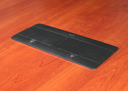 Product image for Wiremold DQFP15BK-2A Cord Ended deQuorum™ Dual Flip-Up Unit