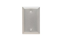 Pass & Seymour SSJ13 Blank Wallplate, Jr-Jumbo, 1-Gang, Box Mounted, 302/304 Stainless Steel