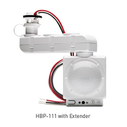 Pass & Seymour HBP-111-L7 120/230/277/347 VAC White High/Low Bay Passive Infrared Occupancy Sensor with IR Remote Capability