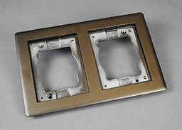 WALK 827TCAL-BZ 2-GANG CARPET & TILE FLANGE BZ