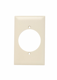 Pass & Seymour TP724-I 1Gang Wall Plate, 2.156" Power Outlet Receptacle, Nylon, Standard - Ivory