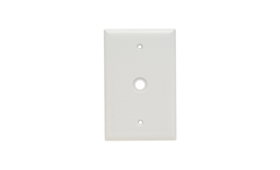 Pass & Seymour SPJ11-W 1-Gang 1-Telephone/Cable White Smooth Thermoset Plastic Junior-Jumbo Communication Wallplate