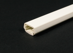 Wiremold 400BAC-WH 7/8 x 7/16" White Non-Metallic 1-Channel 2-Piece Raceway Base and Cover