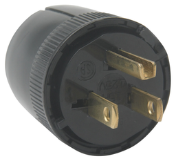 Pass & Seymour 5276-BK Straight Blade Plug 15A 125V Dead Front