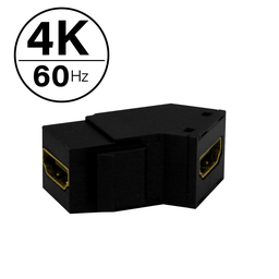 PASS WP124KBK 4K HDMI KEYSTONE INSERT BLACK (M10)