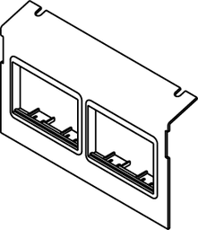 Wiremold C8004P-2ACT AC-Series Communication Plate