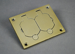 WALK 828R-TCAL-BS RECT DUPLEX RECEPTACLE PLATE BS
