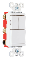 Pass & Seymour PS8111-20W Decorator Combo 3 Switches, White