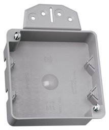 Pass & Seymour S4418BAC 4-1/4 x 1-1/4 x 4-1/4 Inch 17 In Plastic Shallow Square Box