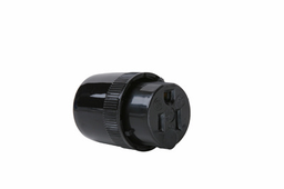 Pass & Seymour 5296-BK Straight Blade Connector, 15A 125V, Dead Front