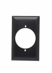 Pass & Seymour TP724 1Gang Wall Plate, 2.156" Power Outlet Receptacle, Nylon, Standard - Brown