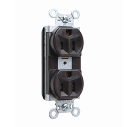 Product image for Pass & Seymour PT5362-BL PlugTail™ Spec Grade Duplex Receptacle, 20A 125V - Blue