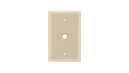 Pass & Seymour SPJ11-I 1-Gang 1-Telephone/Cable Ivory Smooth Thermoset Plastic Junior-Jumbo Communication Wallplate