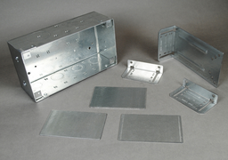 Wiremold WSA42-4 5 x 9-3/16 Inch Steel 4-Gang Wall Service Box