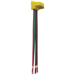 Pass & Seymour PTS6-SOL4 PlugTail&#8482; Connector, 3Way Switch, 4-wire Solid, 6" - Green, Red, Red, Black