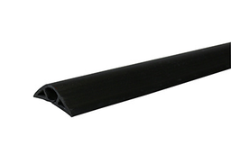 Wiremold BK1600-25 3-11/32 x 30/32" Black Non-Metallic 1-Channel Flexible Pancake Overfloor Raceway