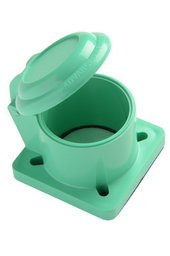 Pass & Seymour PS40CLL3RG 2.57 x 2.23 x 1.83 Inch NEMA 3R Polycarbonate Green Panel Mount Flip-Lid Receptacle Cover