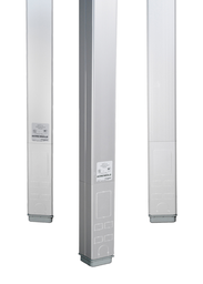 Wiremold AMTC-4 2-1/4 x 5" 10 Foot Aluminum Blank Vertical Drop Power and Communication Pole