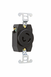 Pass & Seymour 4710 Turnlok Single Receptacle 3Wire 15Amp 125V