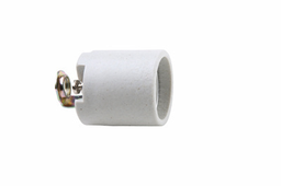 Pass & Seymour 3152-8 Medium base, porcelain, screw terminals, keyless, single circuit, fixture pan with 1/8 IPS hickey. White