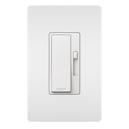 Product image for Pass & Seymour RHL153PW 1P/3W Preset radiant® LED Advanced Wall Dimmer, 150W LED, 120VAC, 60Hz, White (Wall Plate not included)
