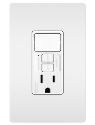 Pass & Seymour 1597SWTTRWCCD4 Combination Tamper-Resistant 15A Self-Test Single-Pole Switch/GFCI - White