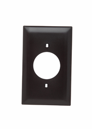 Pass & Seymour TP720 1Gang Wall Plate, 1.5938" Power Outlet Receptacle, Nylon, Standard - Brown
