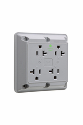 P&S 420HGRY HG QUAD RECEPT 20A 125V