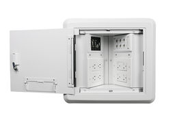 WALK EHWB8-WH 8-GANG RECESSED HINGED WALL BOX