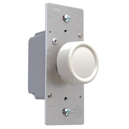 Pass & Seymour R600-PWV 600 W 120 Volt 1-Pole White Incandescent Rotary with Preset On/Off Dimmer