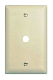 Pass & Seymour TP11-I 1-Gang 1-Telephone/Cable Outlet Ivory Nylon Standard Unbreakable Communication Wallplate