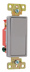 Product image for Pass & Seymour 2623-GRY Decorator 3way Switch Back & Side Wire, 20A 120/277V Gray