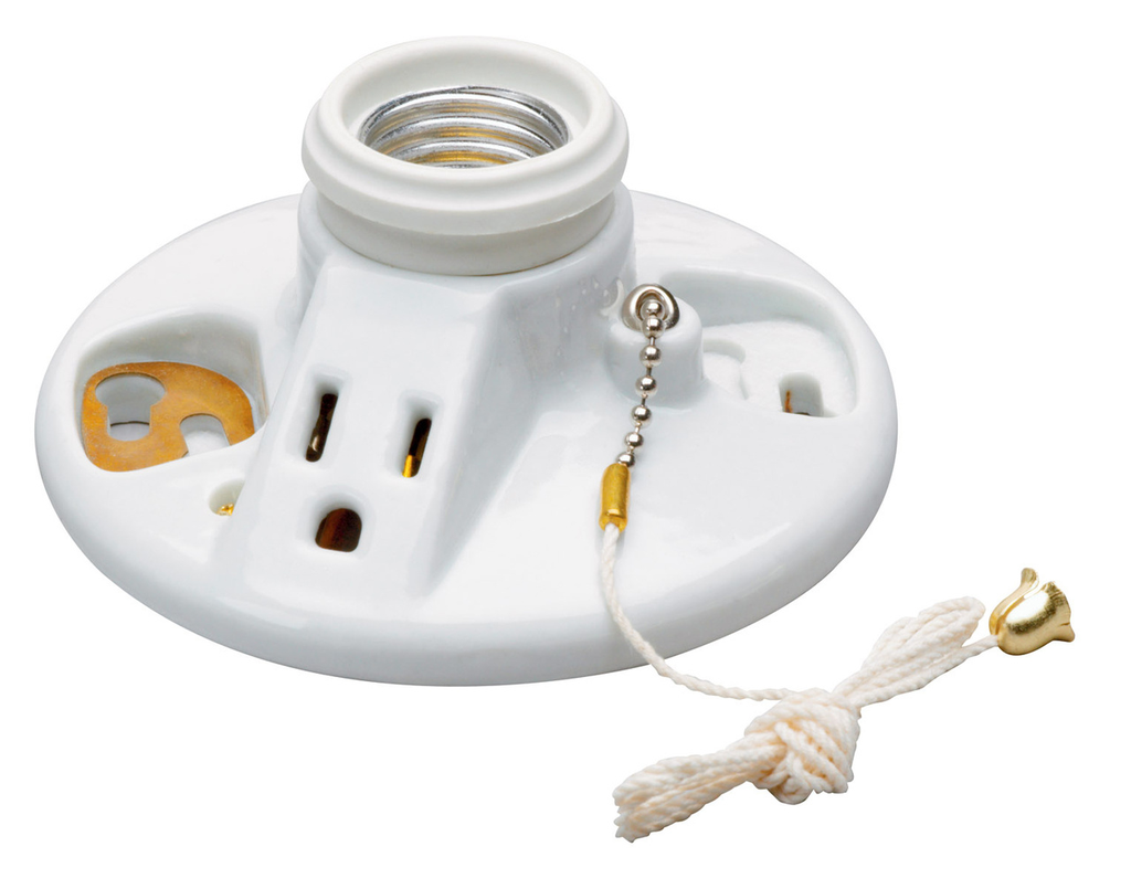 Mayer-DDS-Medium Base Lampholder, White-1