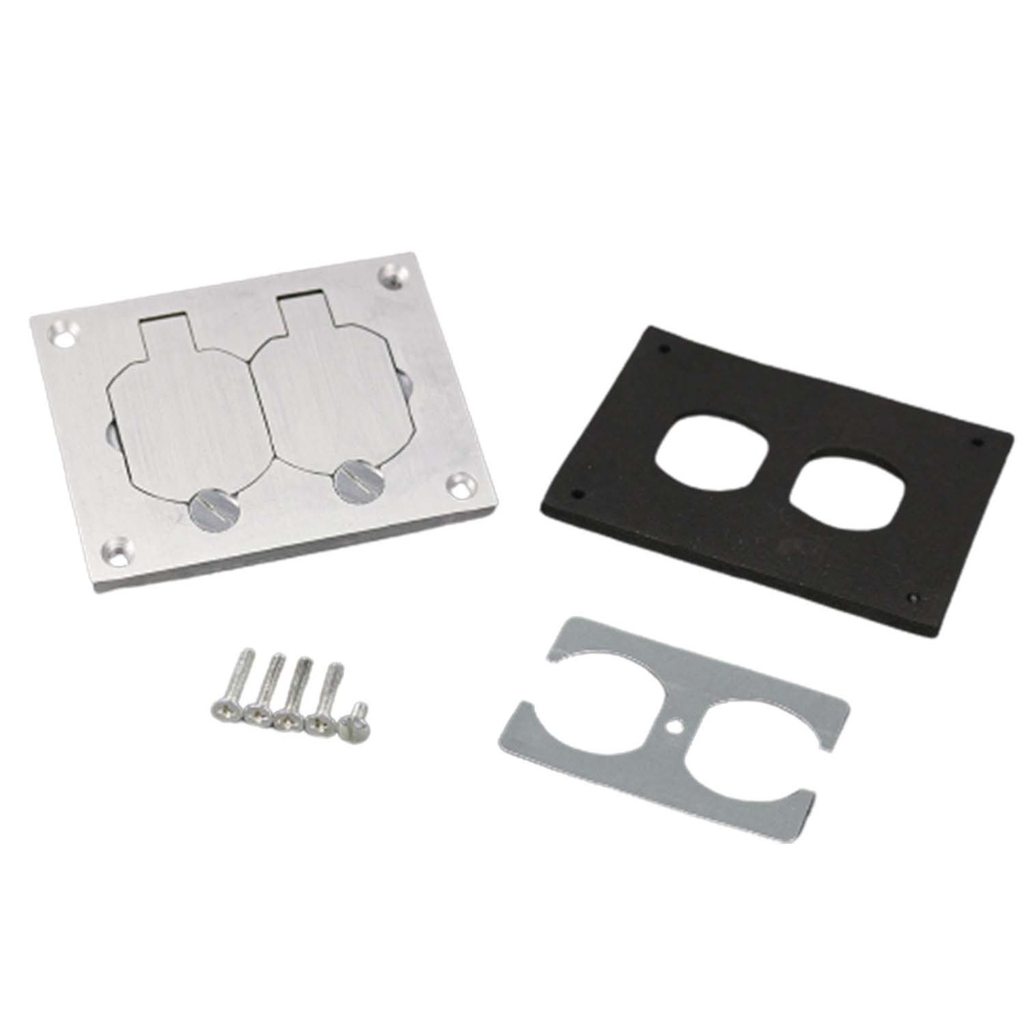 Mayer-DDS-Omnibox® Rectangular Aluminum Duplex Cover Plate-1